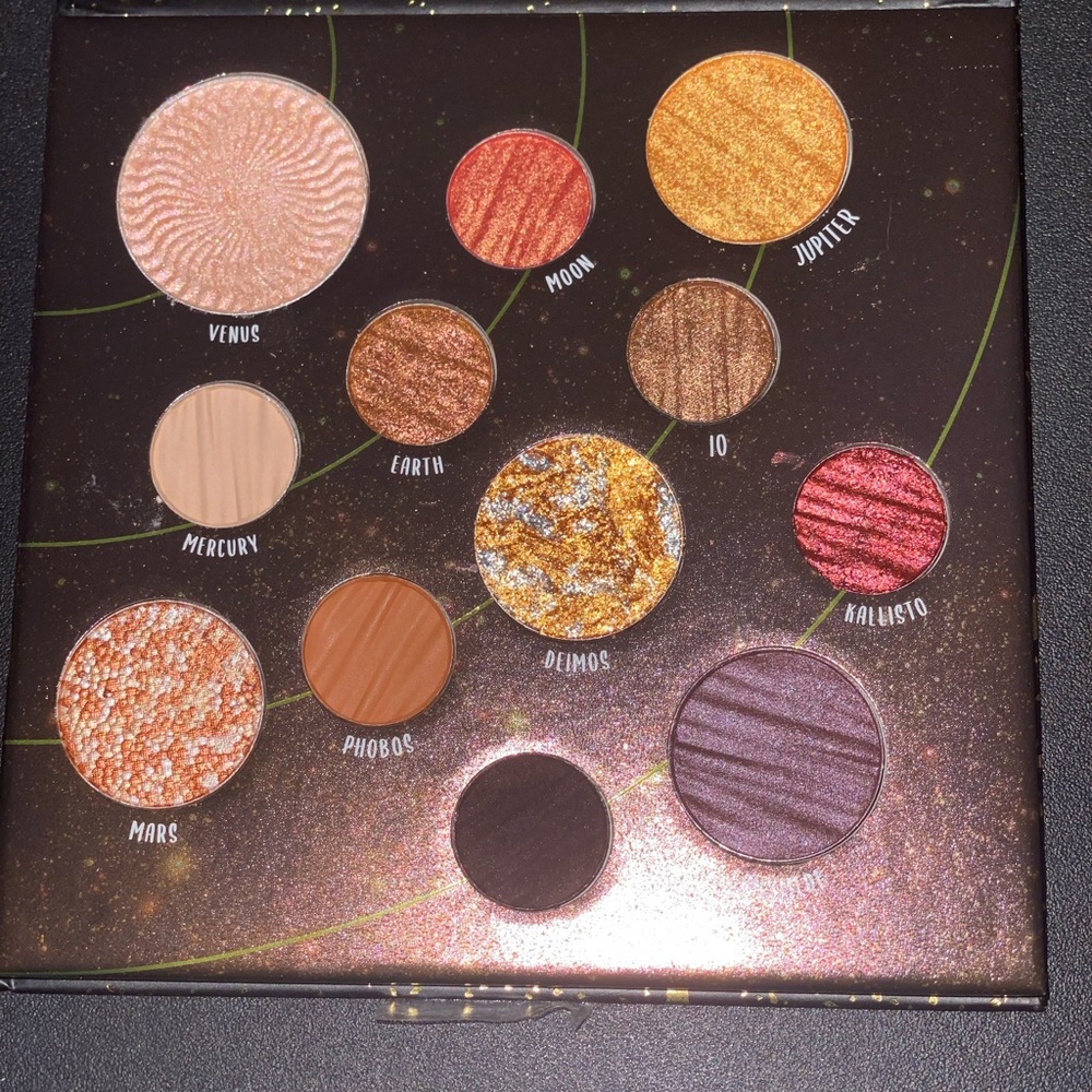 Black and Orange Eyeshadow Palette Vibrant Makeup